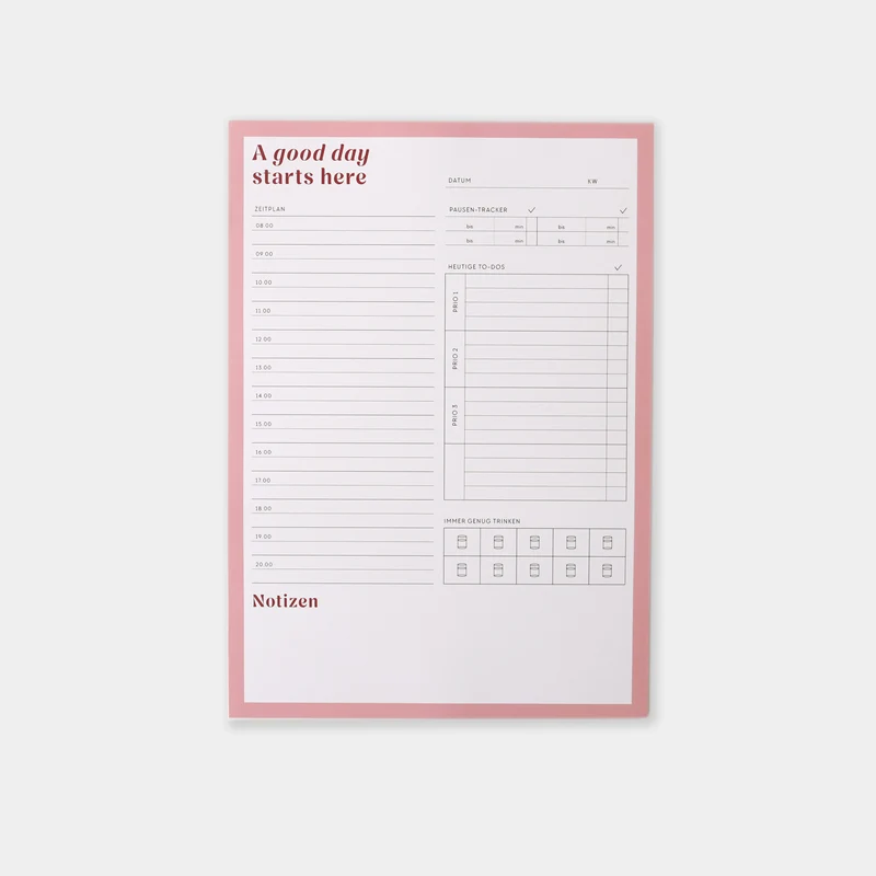 Notizblock A4 „Good day“