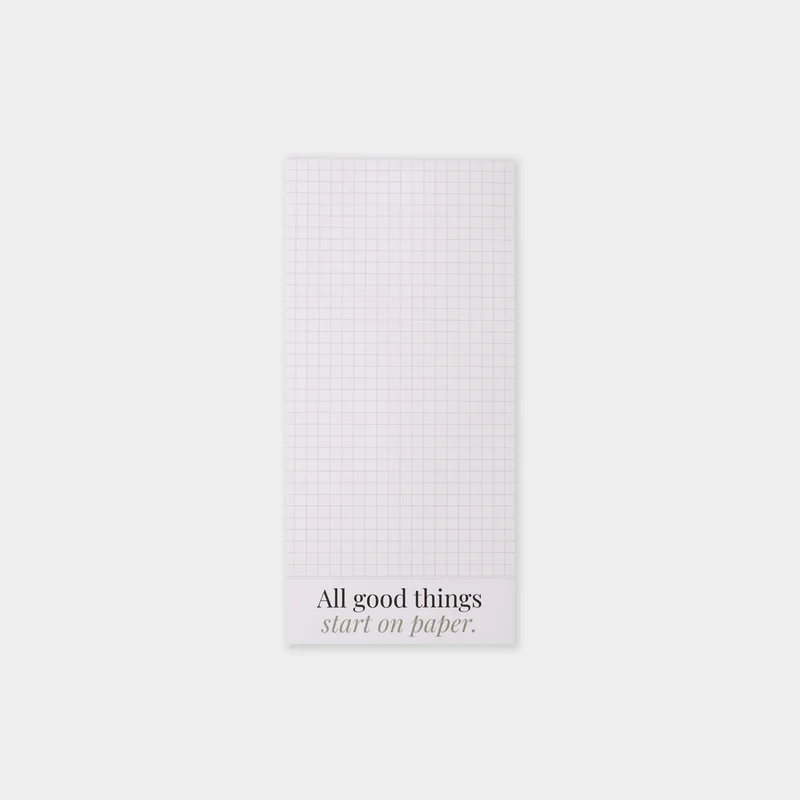 Notizblock DIN lang "All good things"