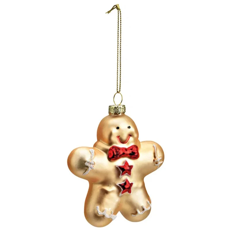 Anhänger Lebkuchen aus Glas Champagner