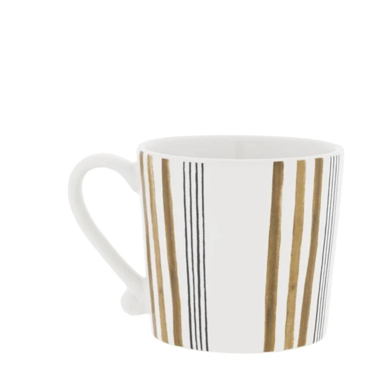 Bastion Collections Tasse Brown Stripes hoch