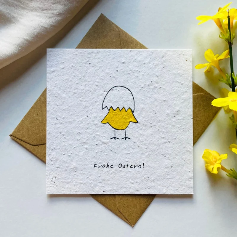Einpflanzbare Postkarte – Ostern (versch. Designs)