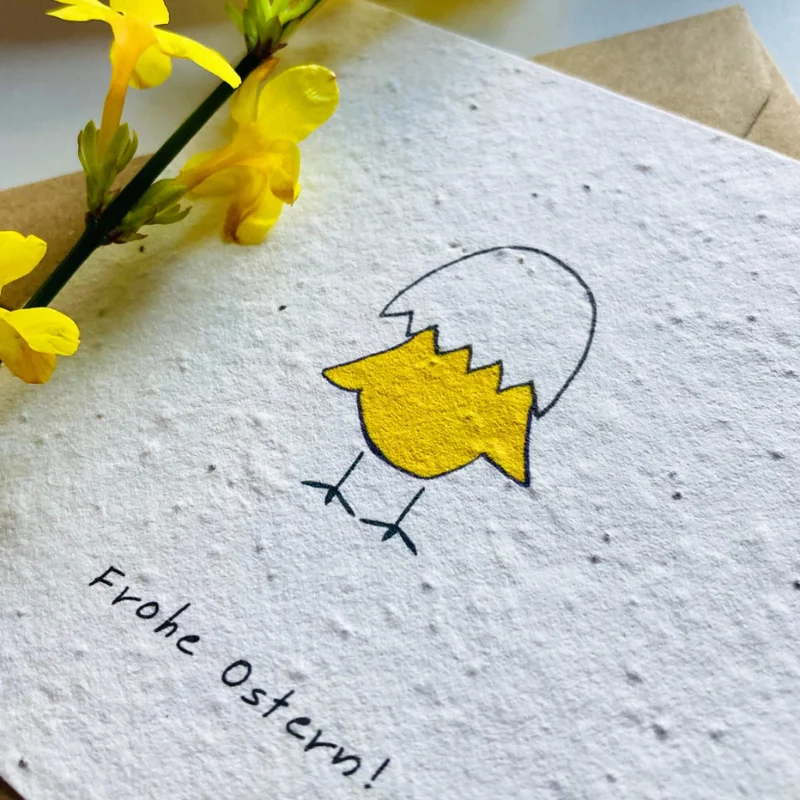 Einpflanzbare Postkarte – Ostern (versch. Designs)