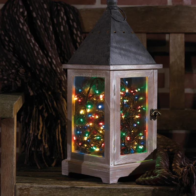 Lichterkette 24 LEDs Bunt Twinkle Effekt 8 Funktionen 172,5 cm
