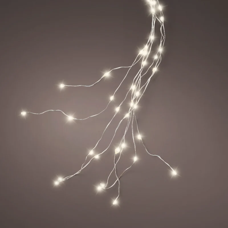 Lichtbündel 160 LEDs Warm Weiß Dauerbetrieb 100 cm