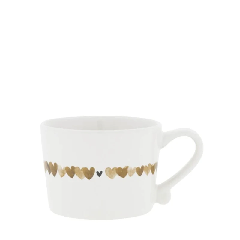 Bastion Collections Tasse Brown Heart allround klein