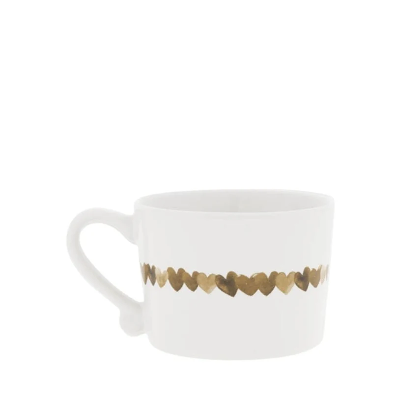 Bastion Collections Tasse Brown Heart allround klein