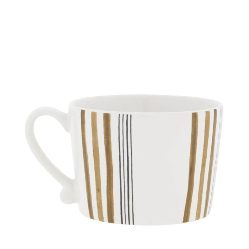 Bastion Collections Tasse Brown Stripes