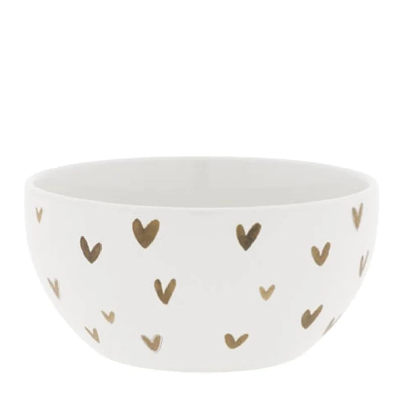 Bastion Collections Schale Brown Hearts