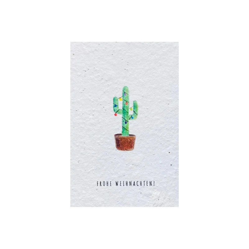 Einpflanzbare Postkarte – Weihnachten (versch. Designs)