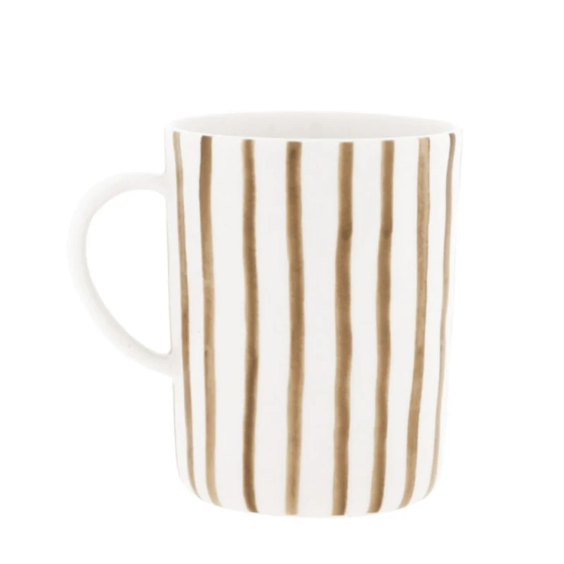 Bastion Collections Teetasse Brown Stripes