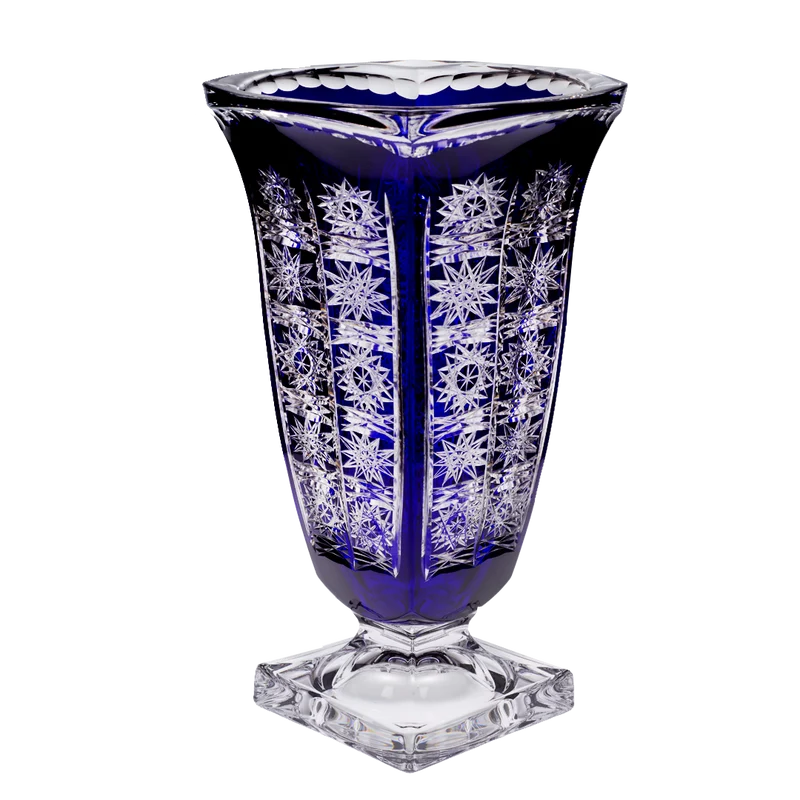 Vase Schleuderstern ca. 33 cm Blau