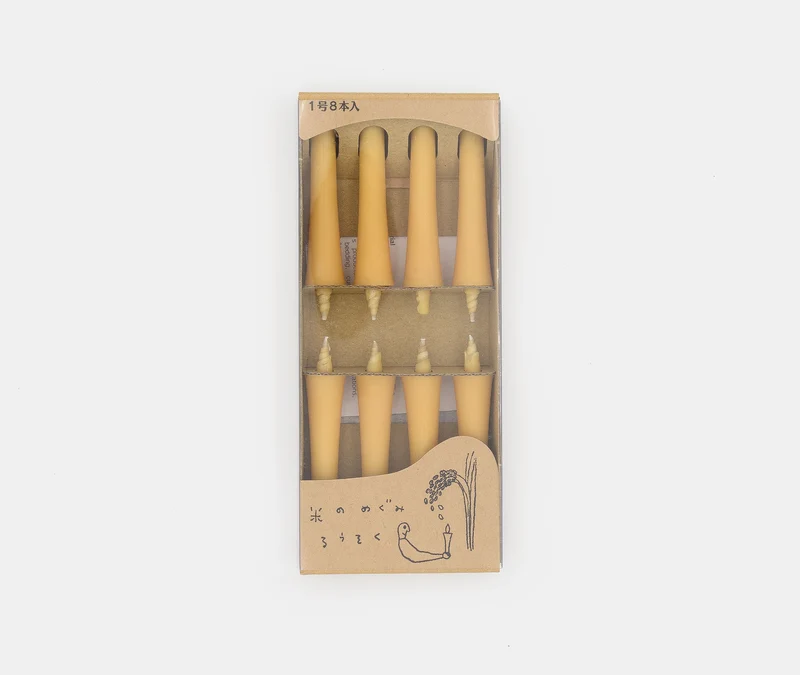Kome-no-Megumi Rice Candles - 8 Set