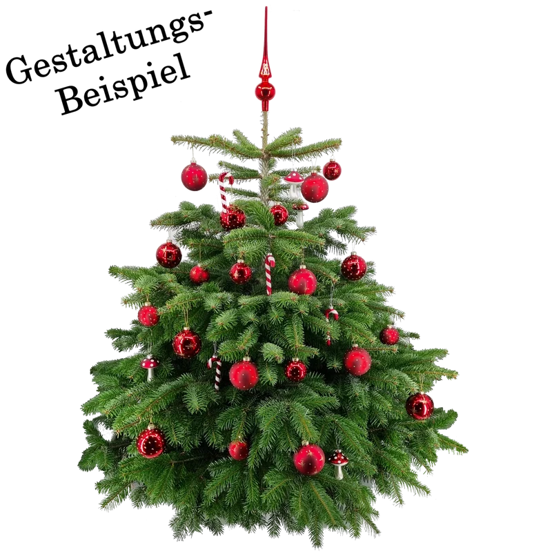 Weihnachtskugel aus Glas Rot Gold 8 cm 12er Set