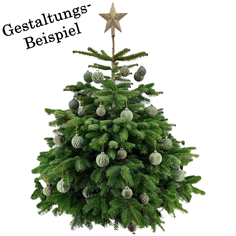 Weihnachtskugel aus Glas Grün Gold 8 cm 12er Set
