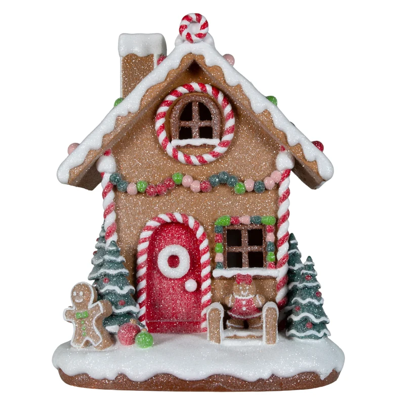 LED Lebkuchenhaus 25cm bunt
