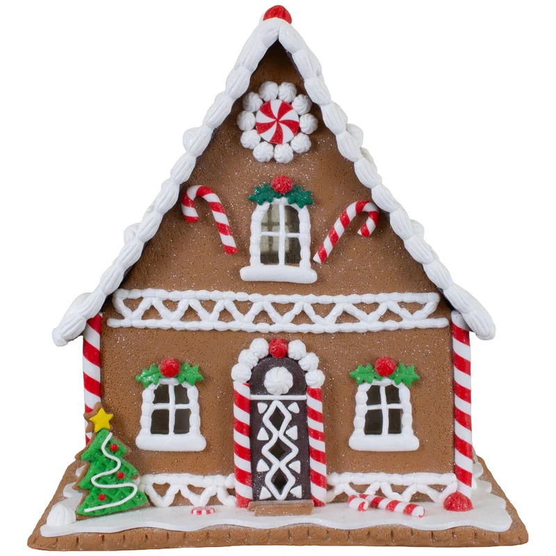 LED Lebkuchenhaus 25 cm – Großes festlich leuchtendes Dekohaus