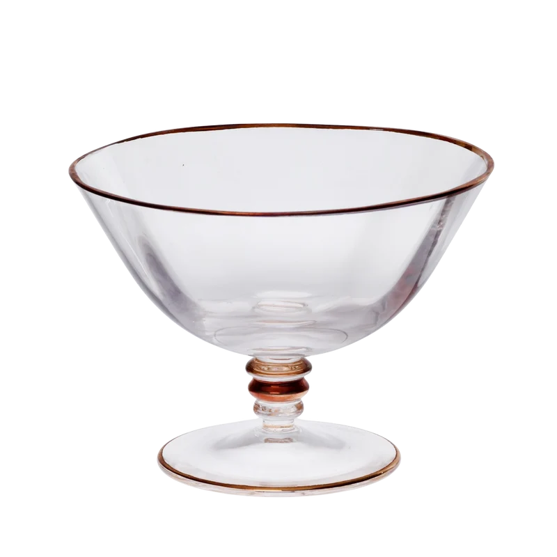 Eisbecher Eiscremeglas Transparent/ Silber/ Bronze/ Lila