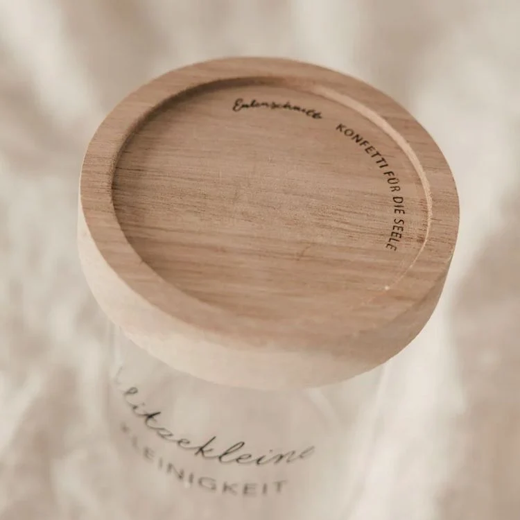Eulenschnitt Mini Vorratsglas Kleinigkeit schwarz