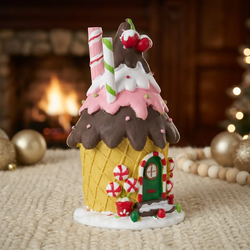 Lebkuchenhaus 20cm Eisbecher