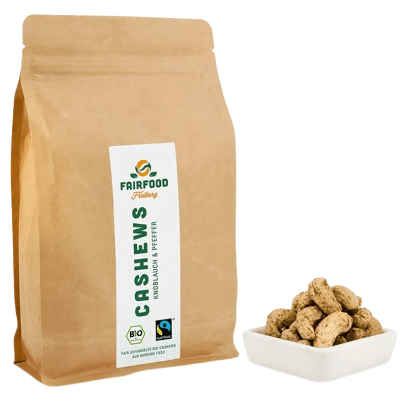 Cashewkerne – Pfeffer & Knoblauch