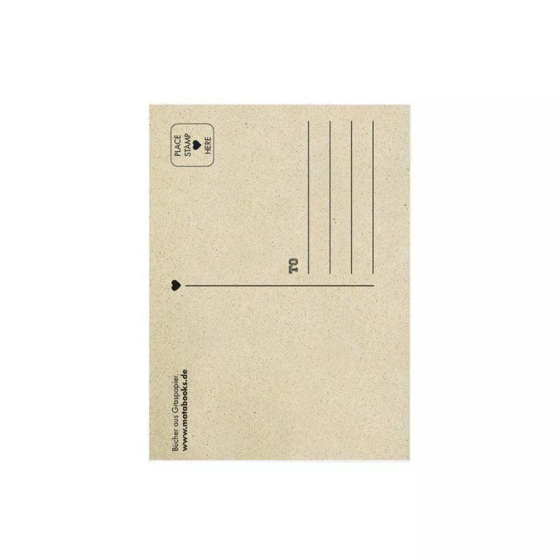 Postkarte aus Graspapier (versch. Designs)