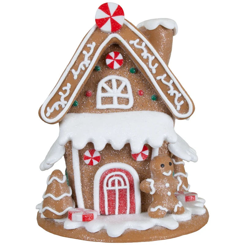 Lebkuchenhaus 14cm 2er Set - Zuckersüße Lebkuchenhäuser in 2 Designs