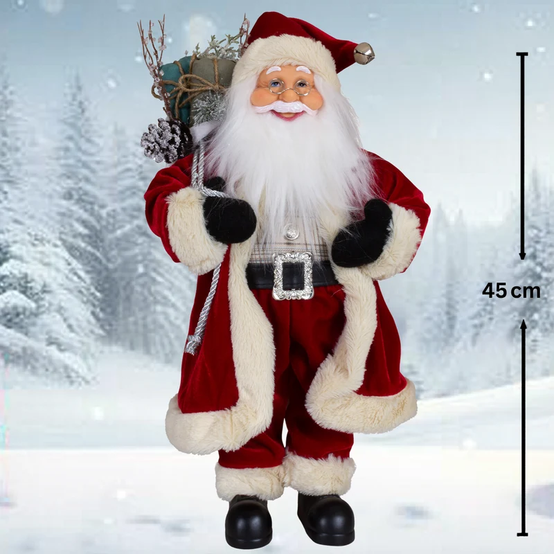 Weihnachtsmann Sigurd 45cm stehend