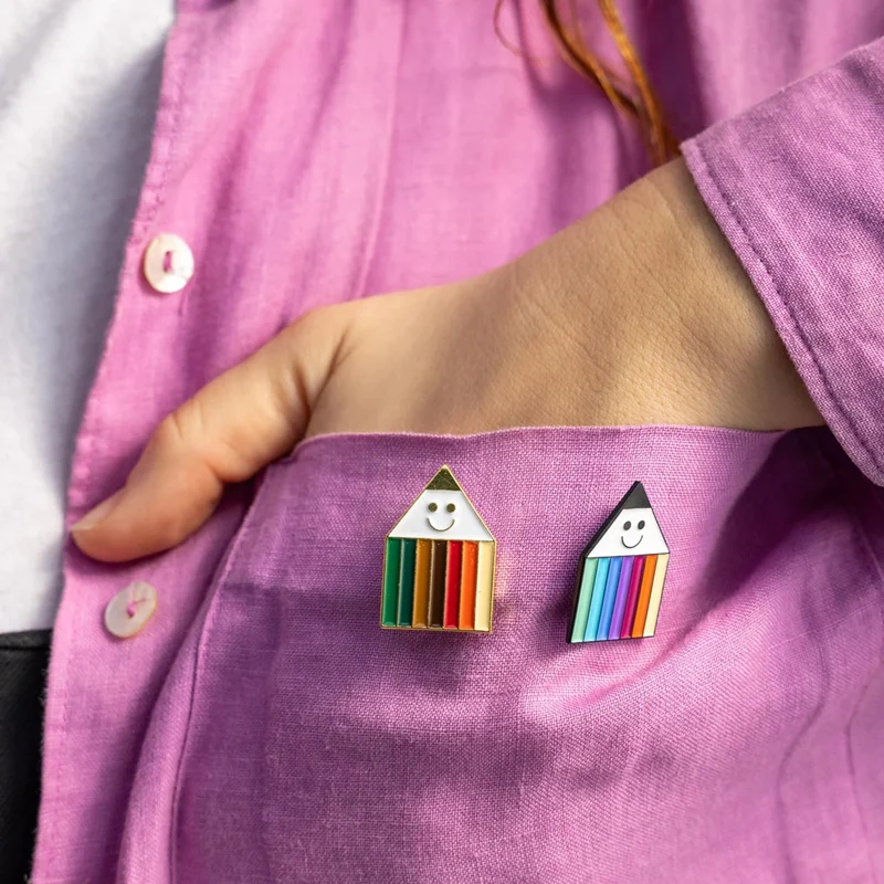 Arhoj Pin Penny Rainbow