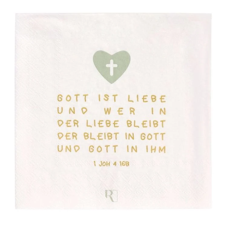 Räder Papierserviette Gott ist die Liebe