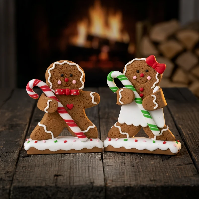 Lebkuchenfiguren 2 Designs im Set 11cm