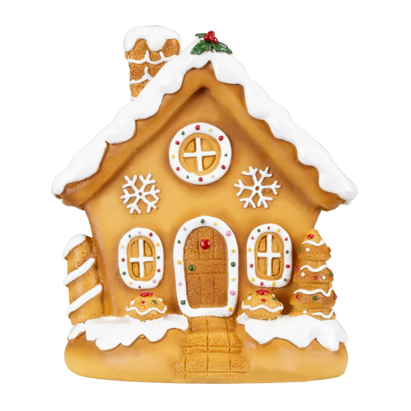 Lebkuchenhaus 15cm braun