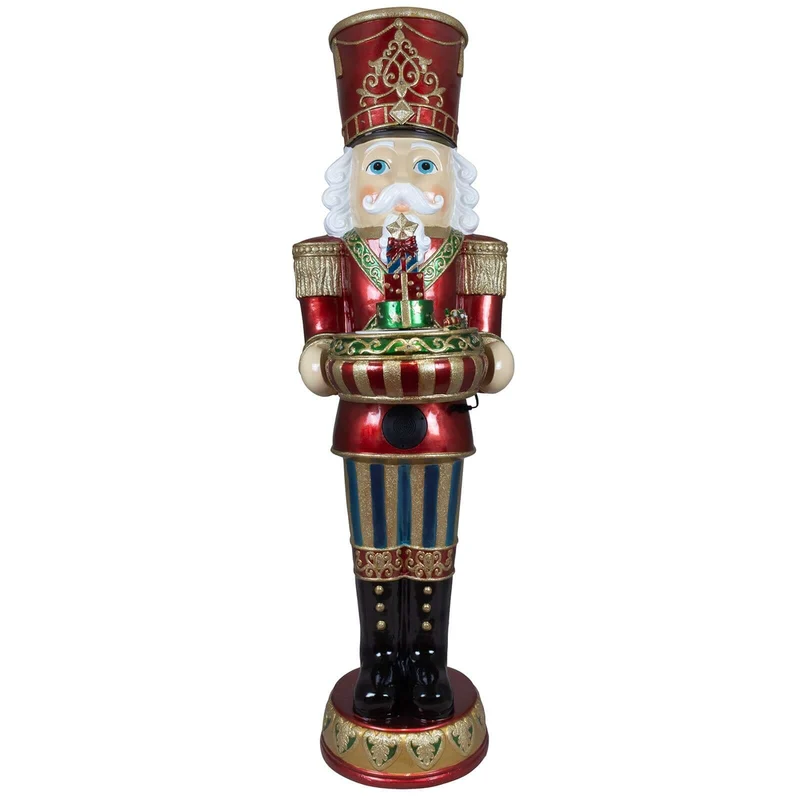 LED XXL Nussknacker 152cm mit Musik