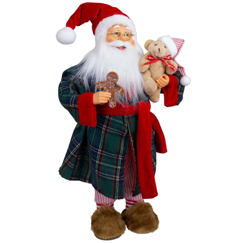 Weihnachtsfrau und Weihnachtsmann 45cm, 2 Designs, stehend