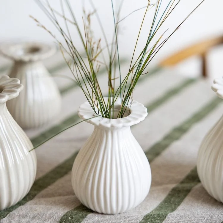 Storefactory Vase VALLBY weiß klein