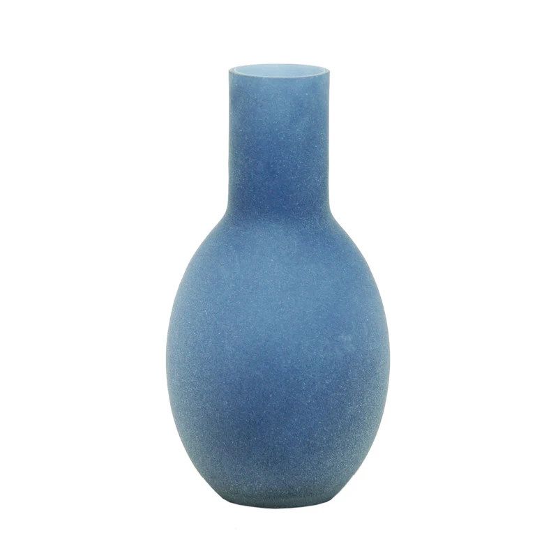 Vase Glasvase klein Matt Höhe ca. 15cm
