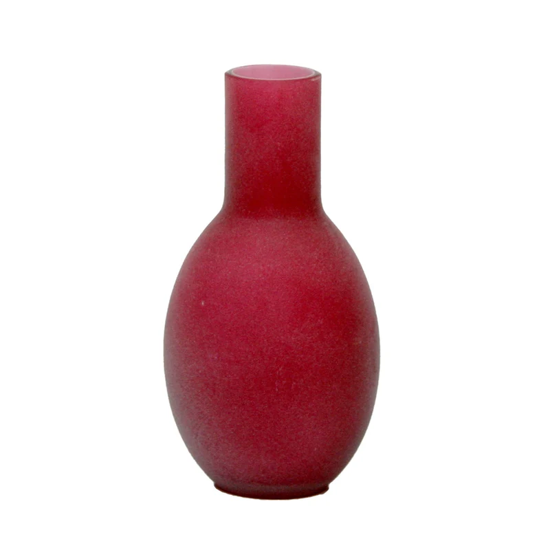 Vase Glasvase klein Matt Höhe ca. 15cm