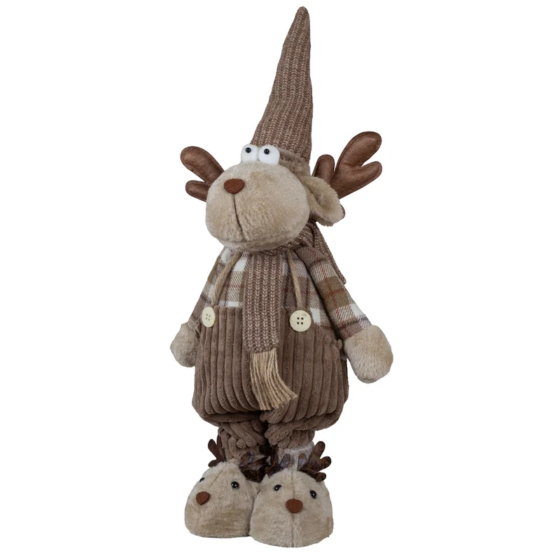 Elch mit Teleskopbeinen 50-68cm – 2 Designs, Handgefertigt