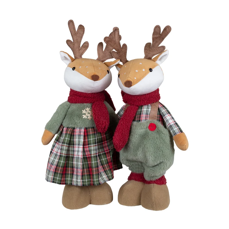 Hirsch mit Teleskopbeinen 55-82cm – 2 Designs, Handgefertigt