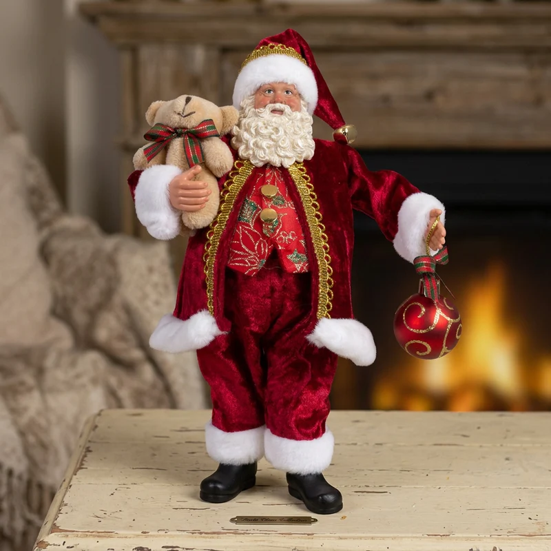 Weihnachtsmann 28cm stehend