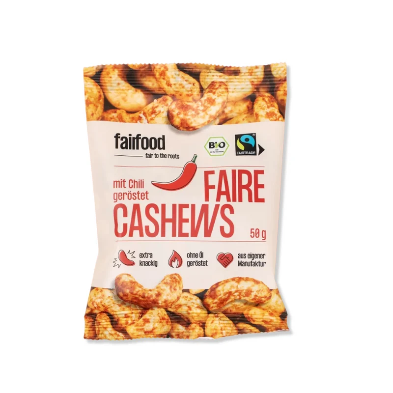 Cashewskerne – Chili & Paprika (50 g)