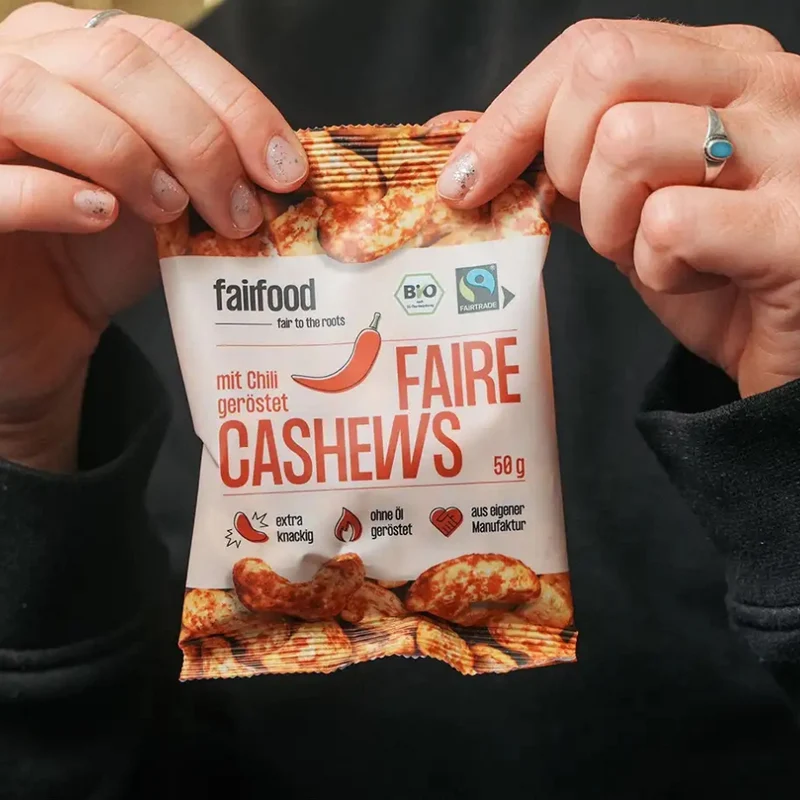 Cashewskerne – Chili & Paprika (50 g)