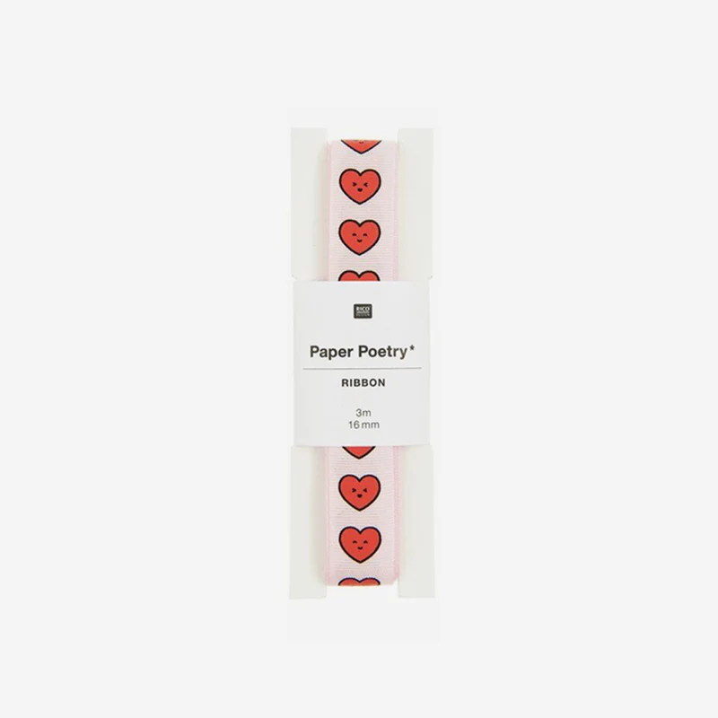 Geschenkband Chingu Hearts 16 mm