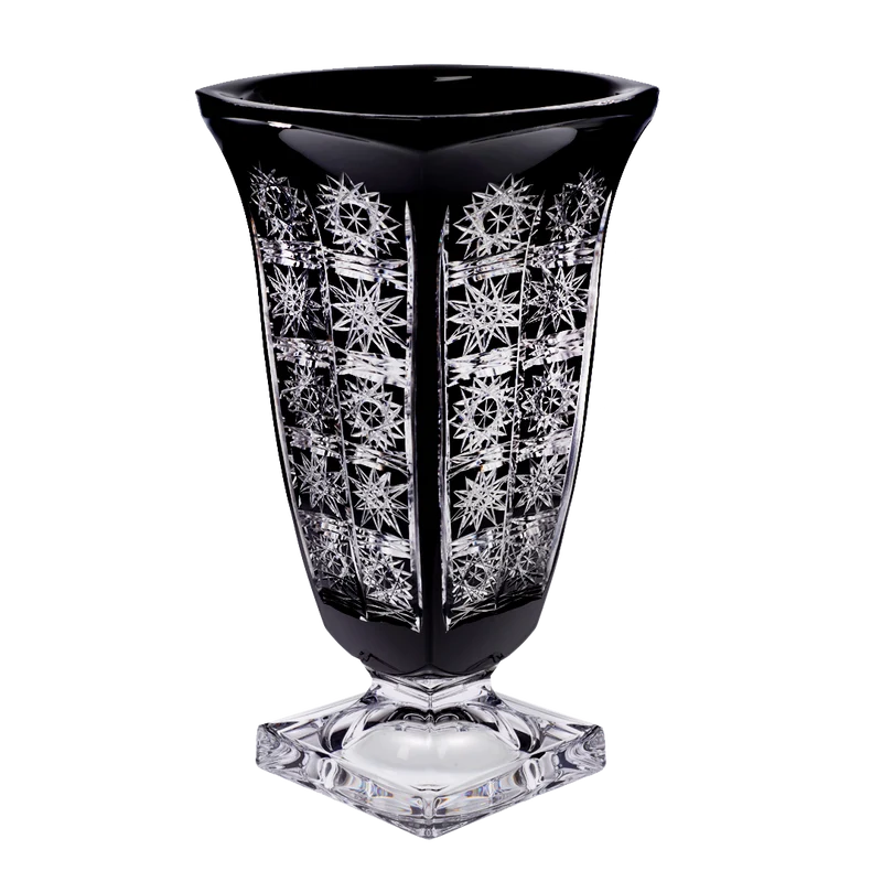 Vase Schleuderstern ca. 33 cm Schwarz