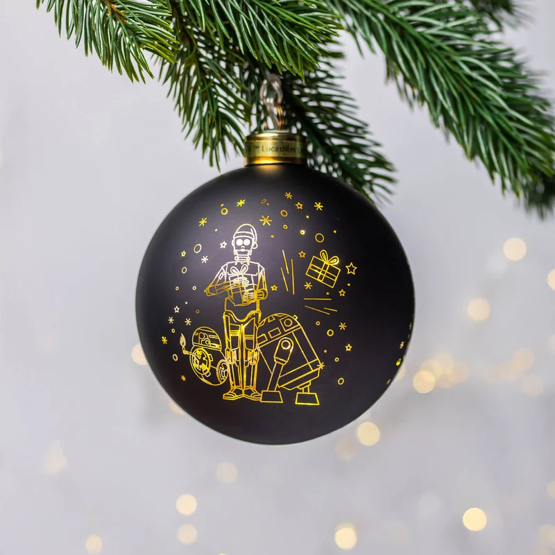 Star Wars - Droiden Weihnachtsbaumkugel mit Licht