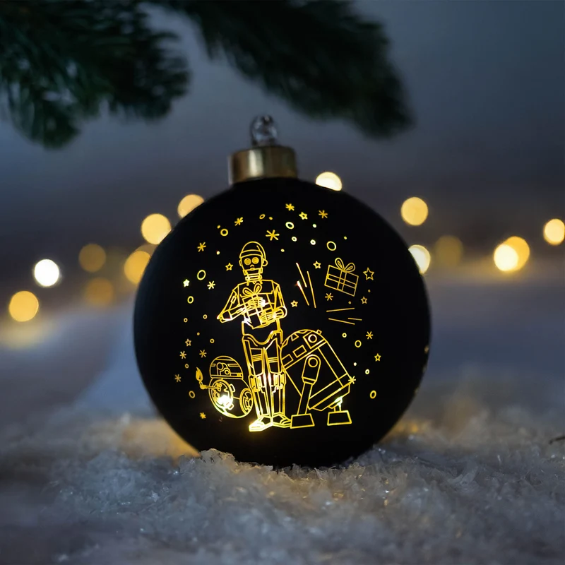 Star Wars - Droiden Weihnachtsbaumkugel mit Licht