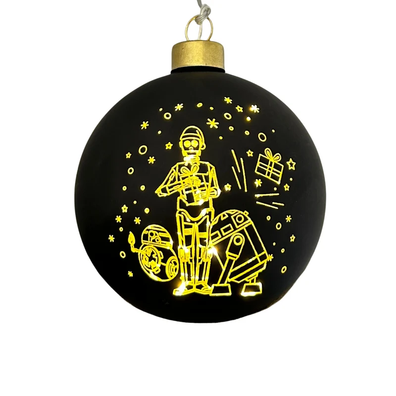 Star Wars - Droiden Weihnachtsbaumkugel mit Licht