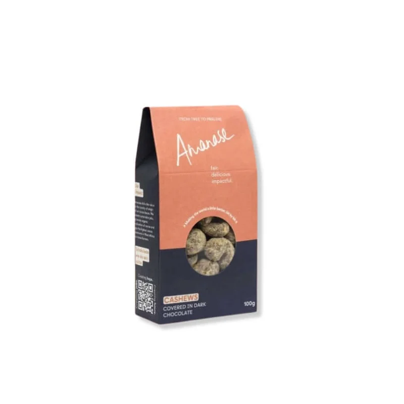Cashews in dunkler Schokolade