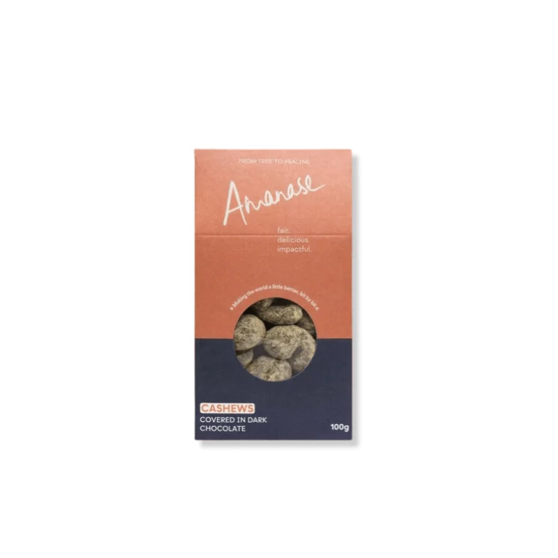 Cashews in dunkler Schokolade