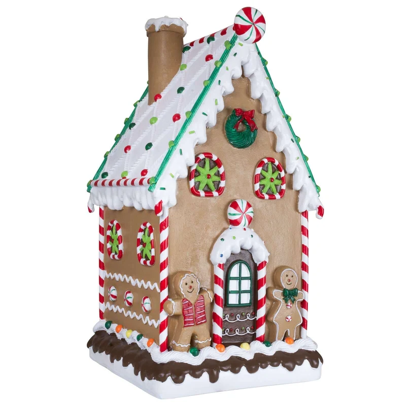 XL Lebkuchenhaus 52cm braun