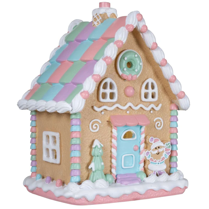 LED Lebkuchenhaus 25cm bunt